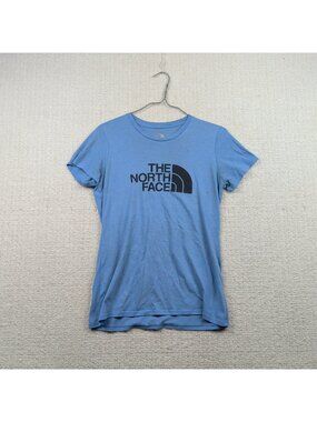 The North Face T-Shirt BLue Women’s Size S Outdoor Hiking Climbing Logo Tee